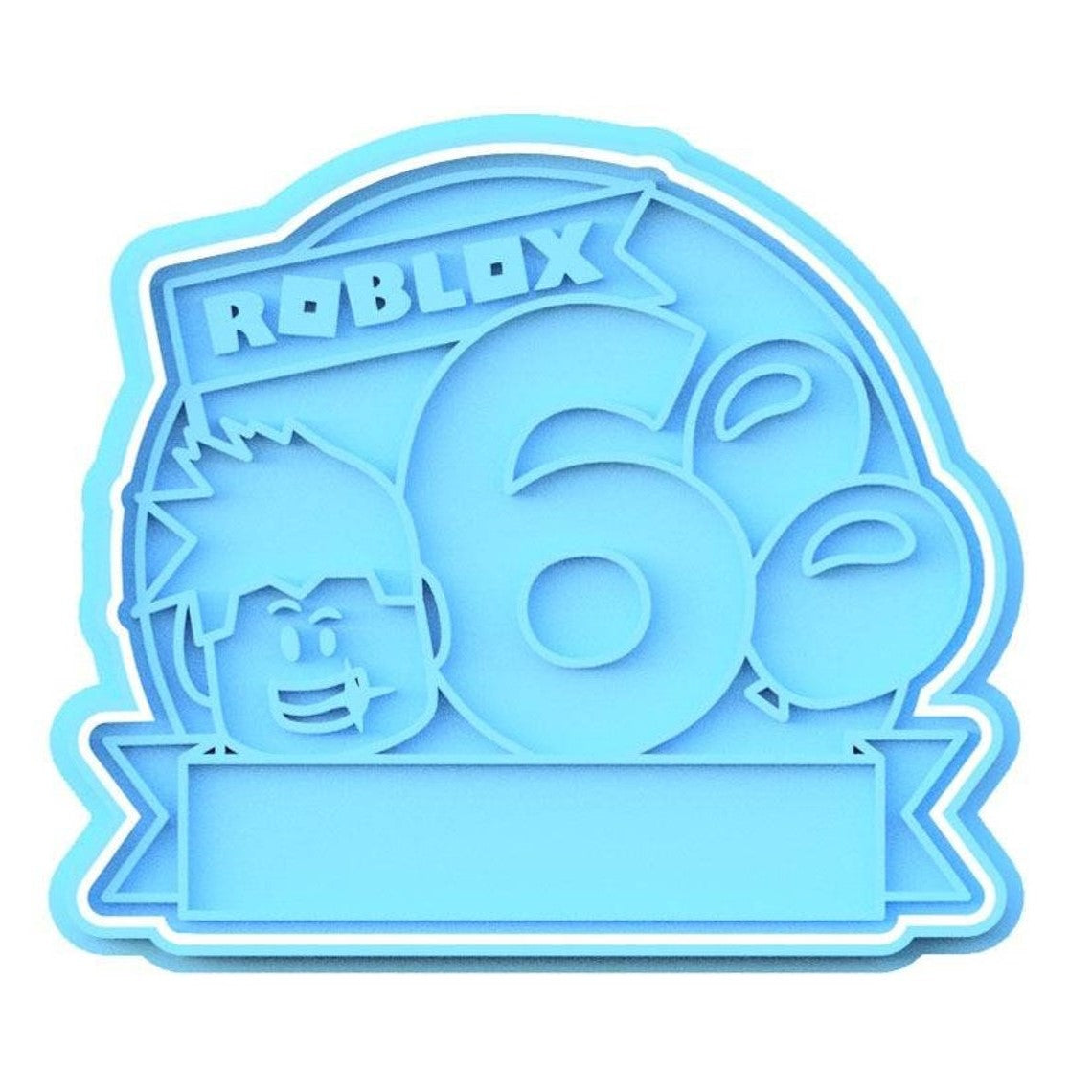 Custom Roblox Birthday Cookie Cutter & Stamp