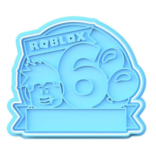 Custom Roblox Birthday Cookie Cutter & Stamp