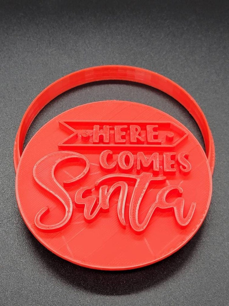 Here Comes Santa Cookie Cutter & Stamp