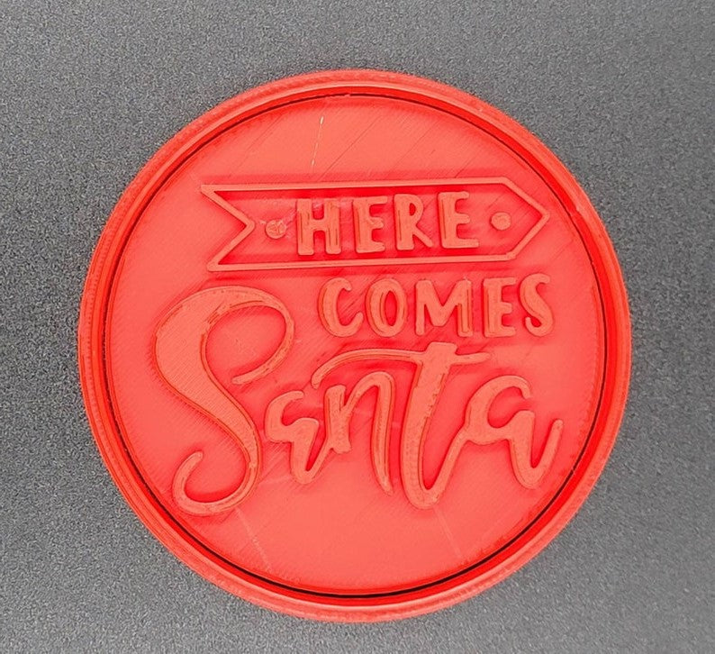 Here Comes Santa Cookie Cutter & Stamp