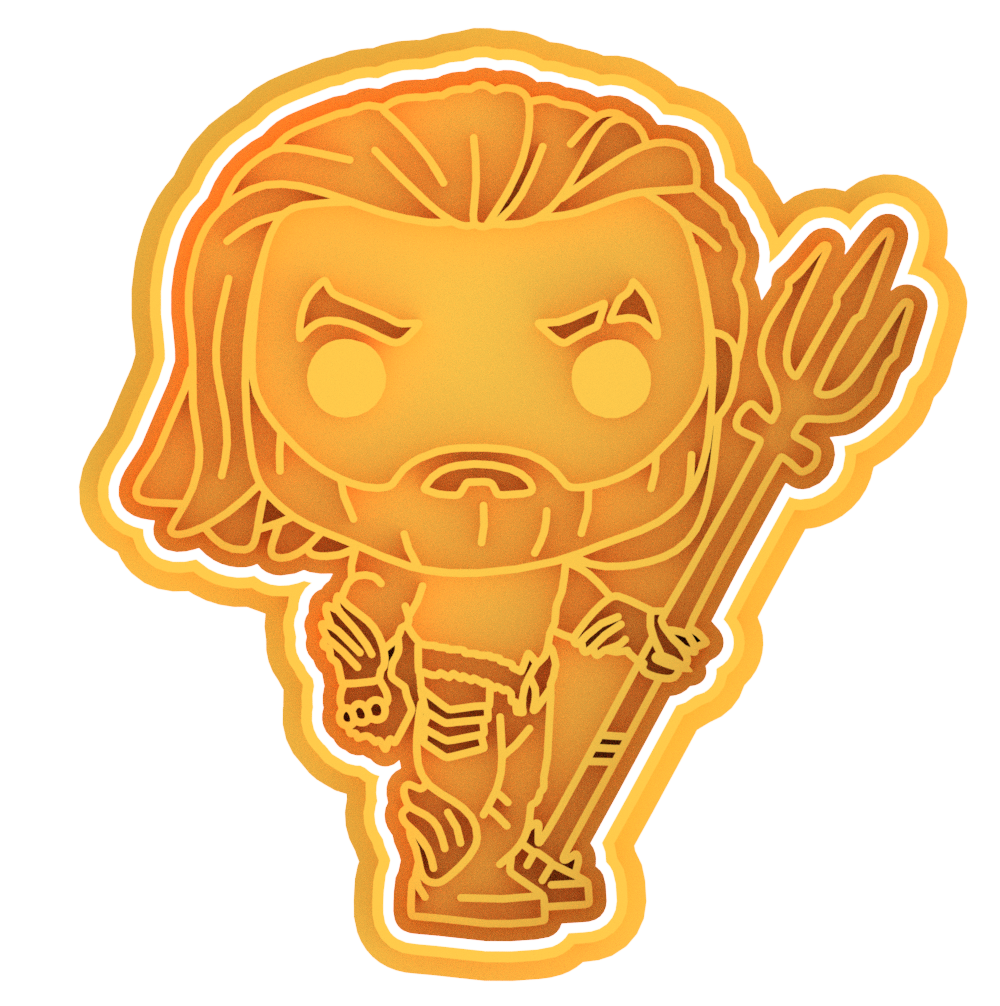 Aquaman Cookie Cutter & Stamp