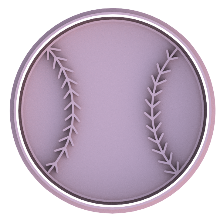 Baseball Cookie Cutter & Stamp