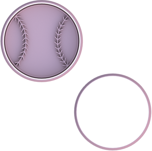Baseball Cookie Cutter & Stamp