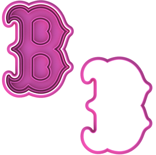 Boston Red Sox B Cookie Cutter & Stamp