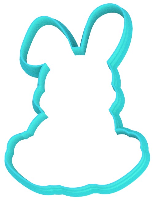 Easter Bunny Egg Cookie Cutter & Stamp