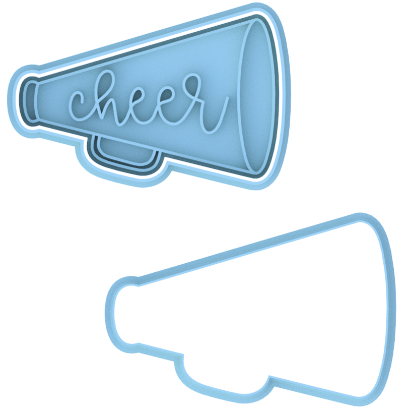 Cheerleading Cookie Cutter & Stamp