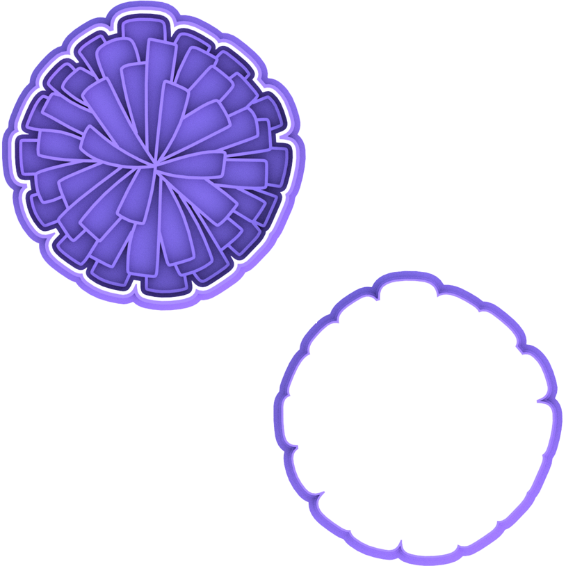 Cheerleading Cookie Cutter & Stamp