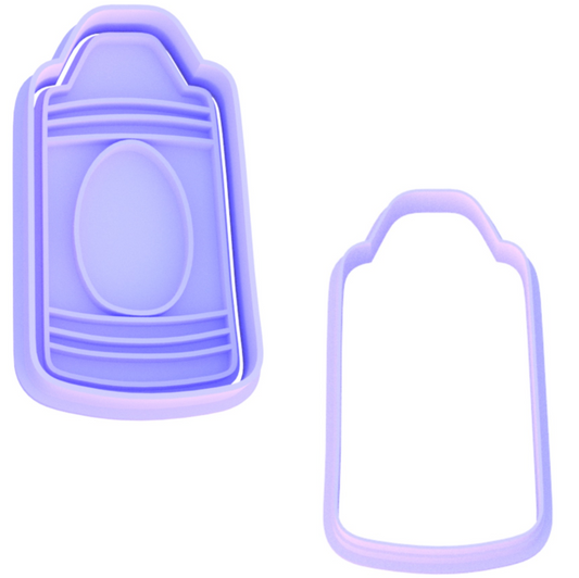 Crayon Marker Cookie Cutter & Stamp