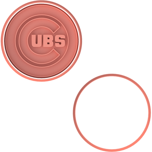 Chicago Cubs Cookie Cutter & Stamp
