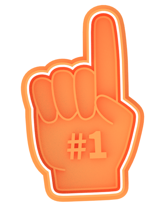 Foam Finger Cookie Cutter & Stamp