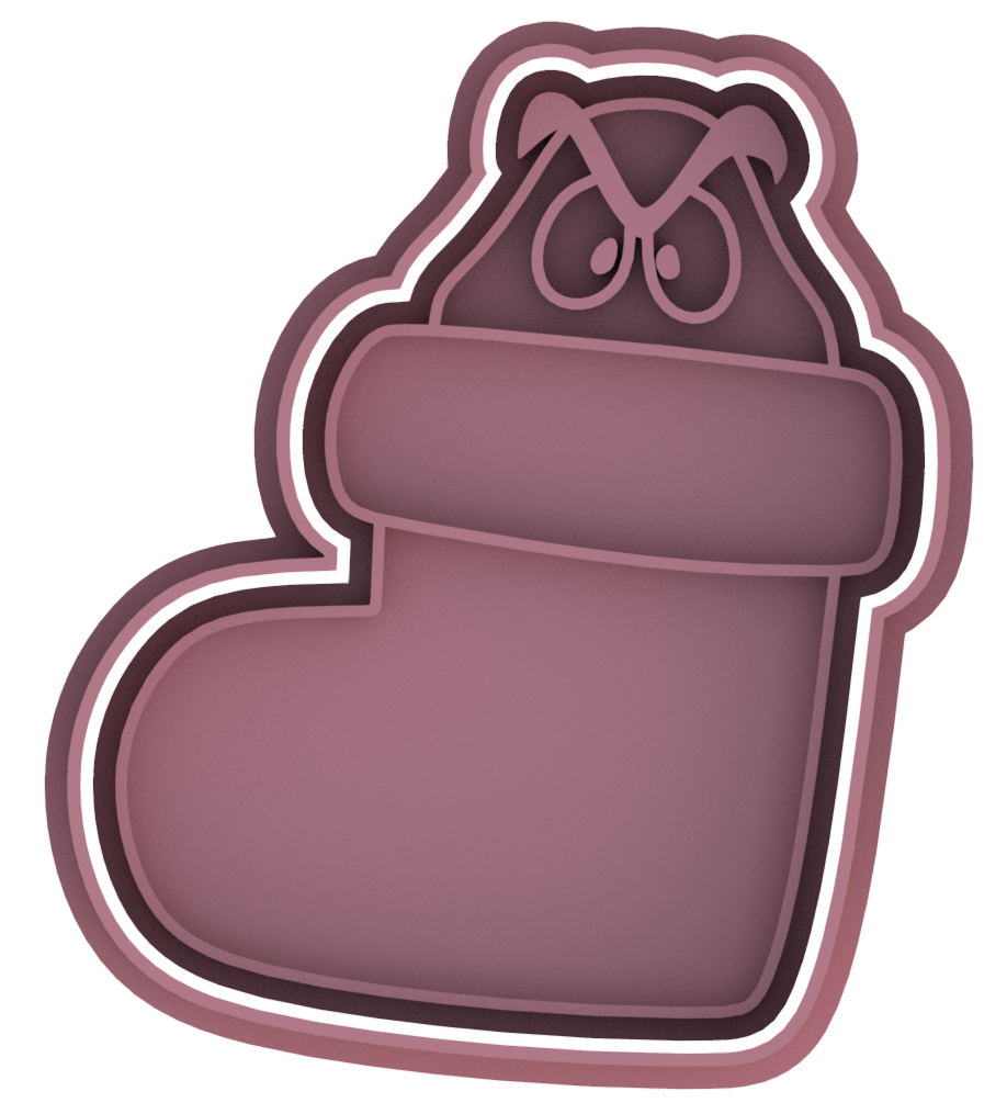 Christmas Mario Cookie Cutter & Stamp