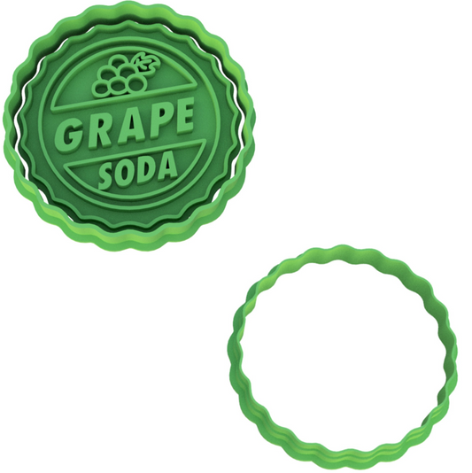 Disney Pixar Up Grape Soda Cap Cookie Cutter & Stamp
