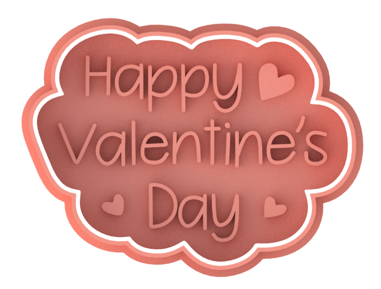 Valentine's Day Cookie Cutter & Stamp