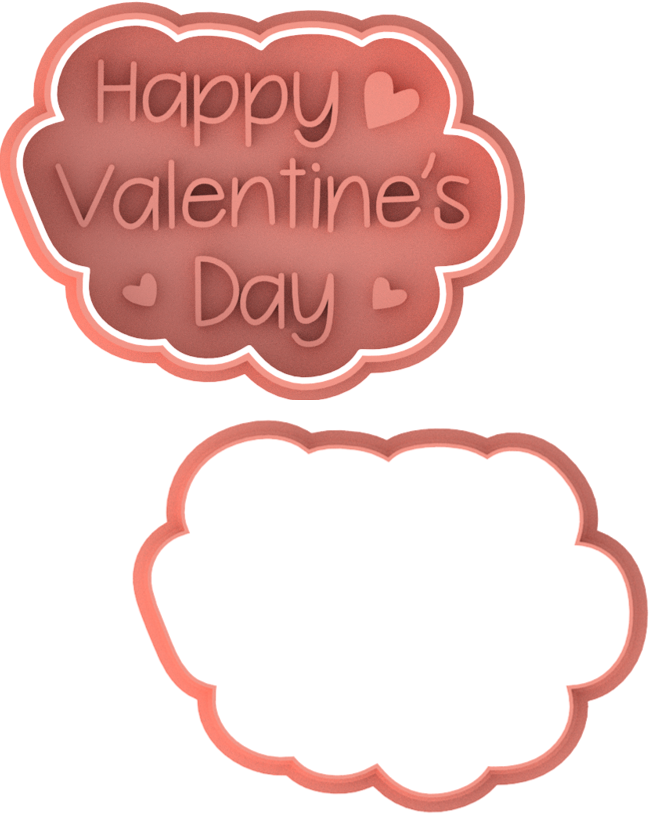 Valentine's Day Cookie Cutter & Stamp