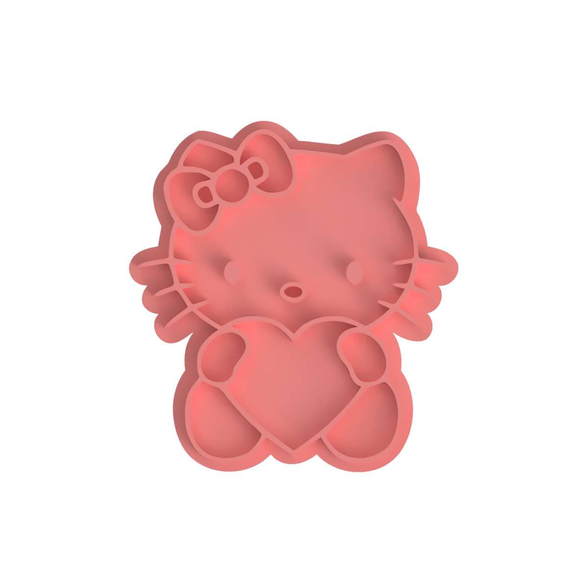 Hello Kitty Valentine's Day Cookie Cutter & Stamp