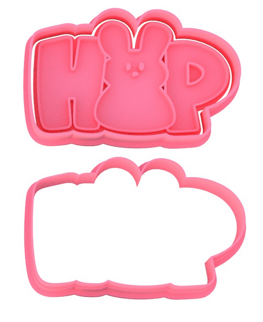 HOP Easter Cookie Cutter & Stamp