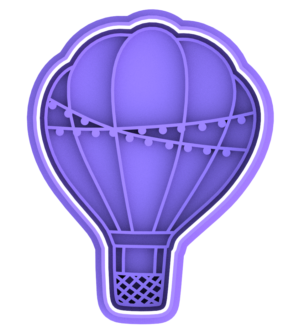 Hot Air Balloon Cookie Cutter & Stamp