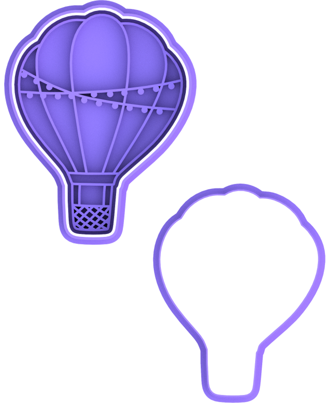 Hot Air Balloon Cookie Cutter & Stamp