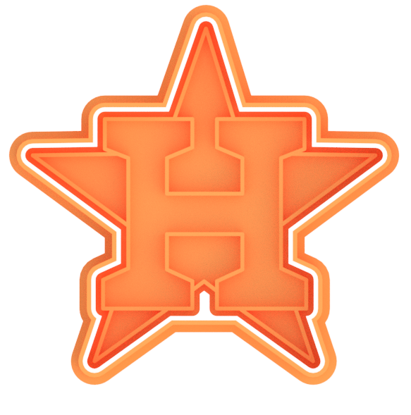 Houston Astros Cookie Cutter & Stamp