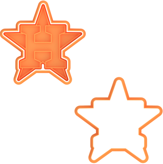 Houston Astros Cookie Cutter & Stamp