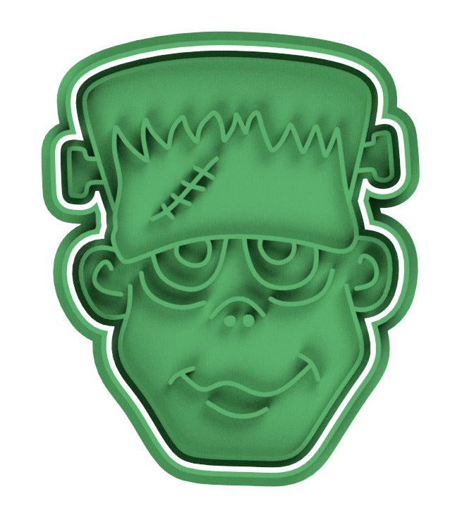 Halloween Frankenstein Cookie Cutter & Stamp