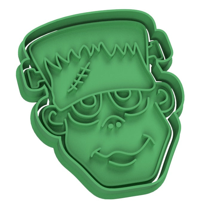 Halloween Frankenstein Cookie Cutter & Stamp