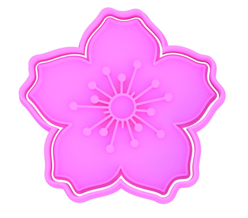 Cherry Blossom Cookie Cutter & Stamp