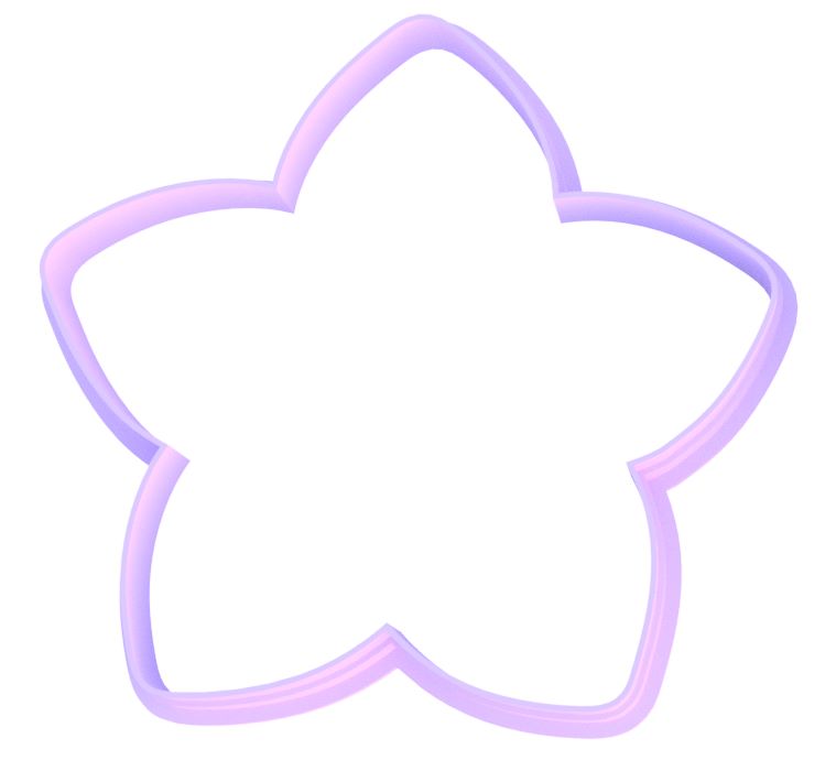 Frangipani Cookie Cutter & Stamp