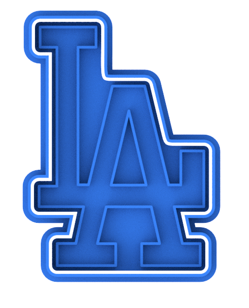LA Dodgers Cookie Cutter & Stamp