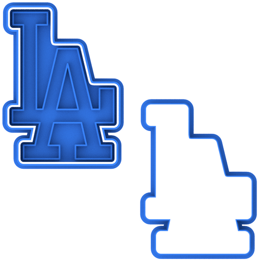 LA Dodgers Cookie Cutter & Stamp