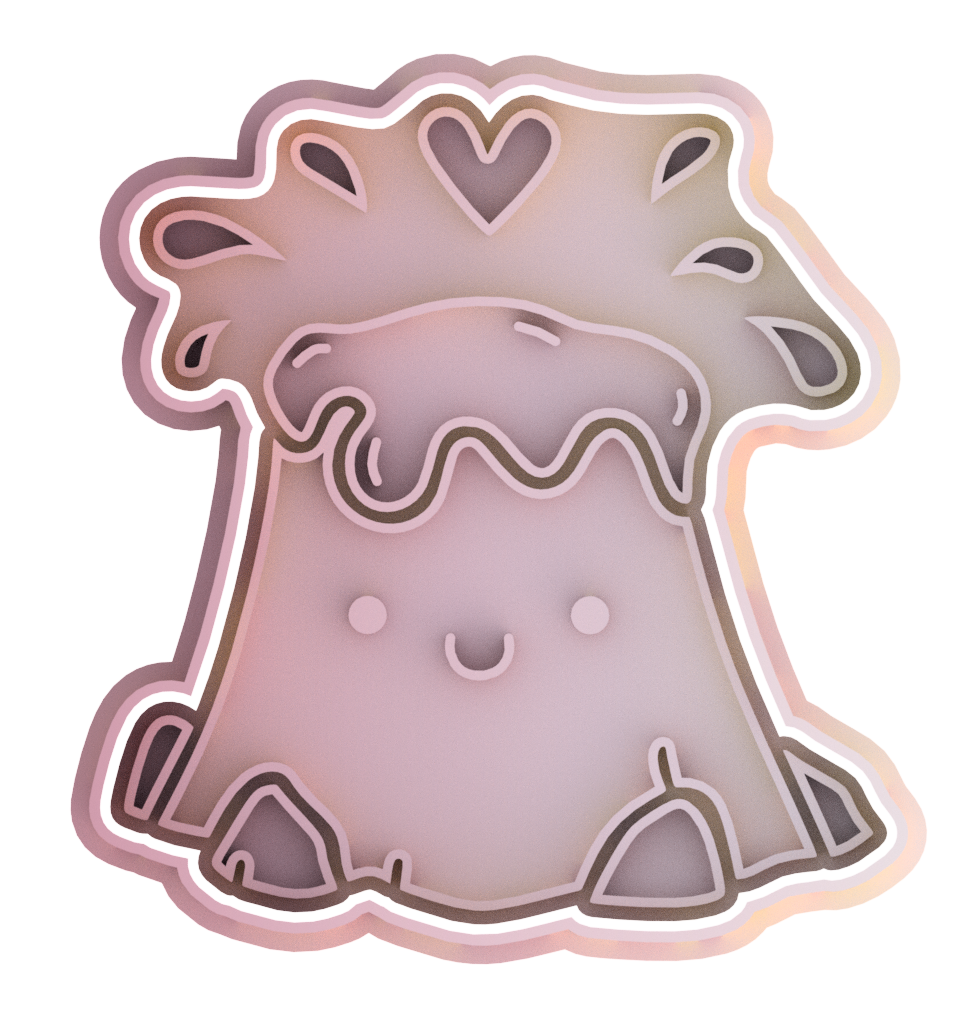 I Lava You Valentine's Day Cookie Cutter & Stamp