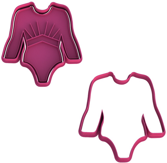 Leotard Cookie Cutter & Stamp