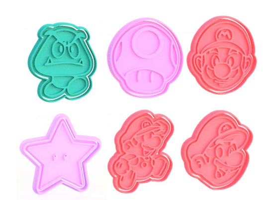 Super Mario Brothers Cookie Cutter & Stamp