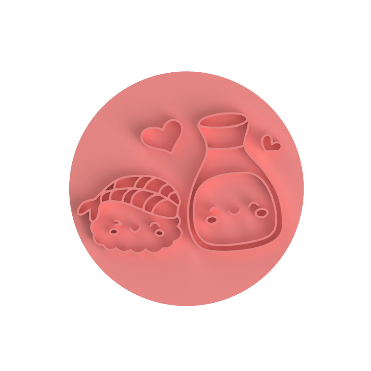 Valentine's Day Food Cookie Cutter & Stamp