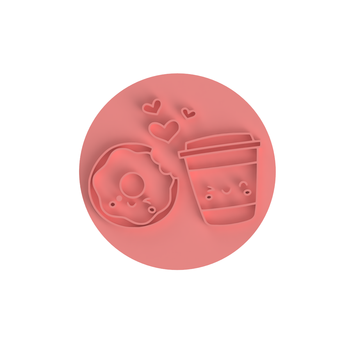 Valentine's Day Food Cookie Cutter & Stamp