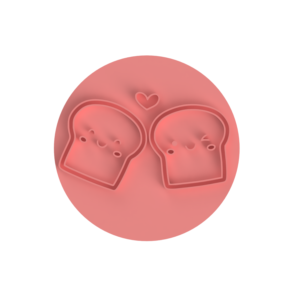 Valentine's Day Food Cookie Cutter & Stamp