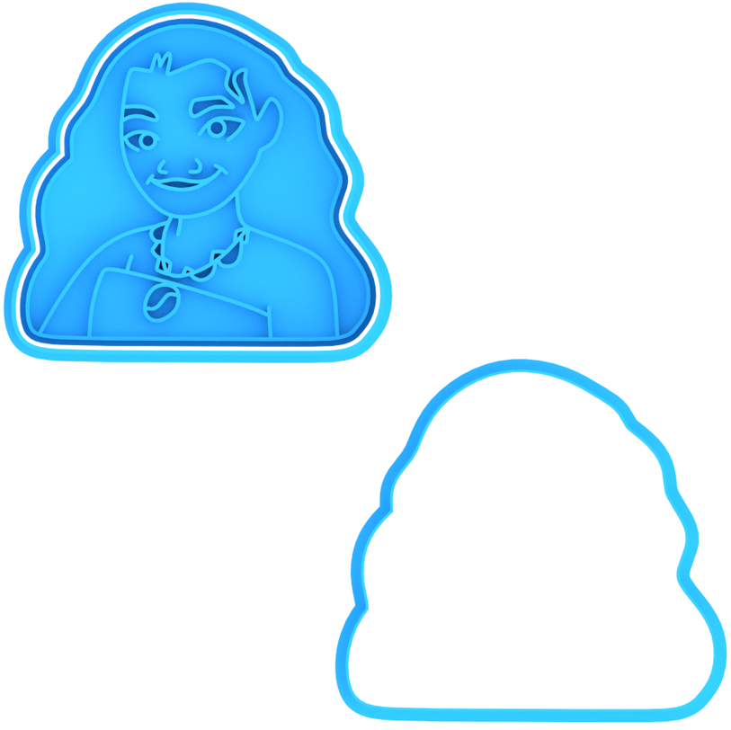 Moana Cookie Cutters & Stamp