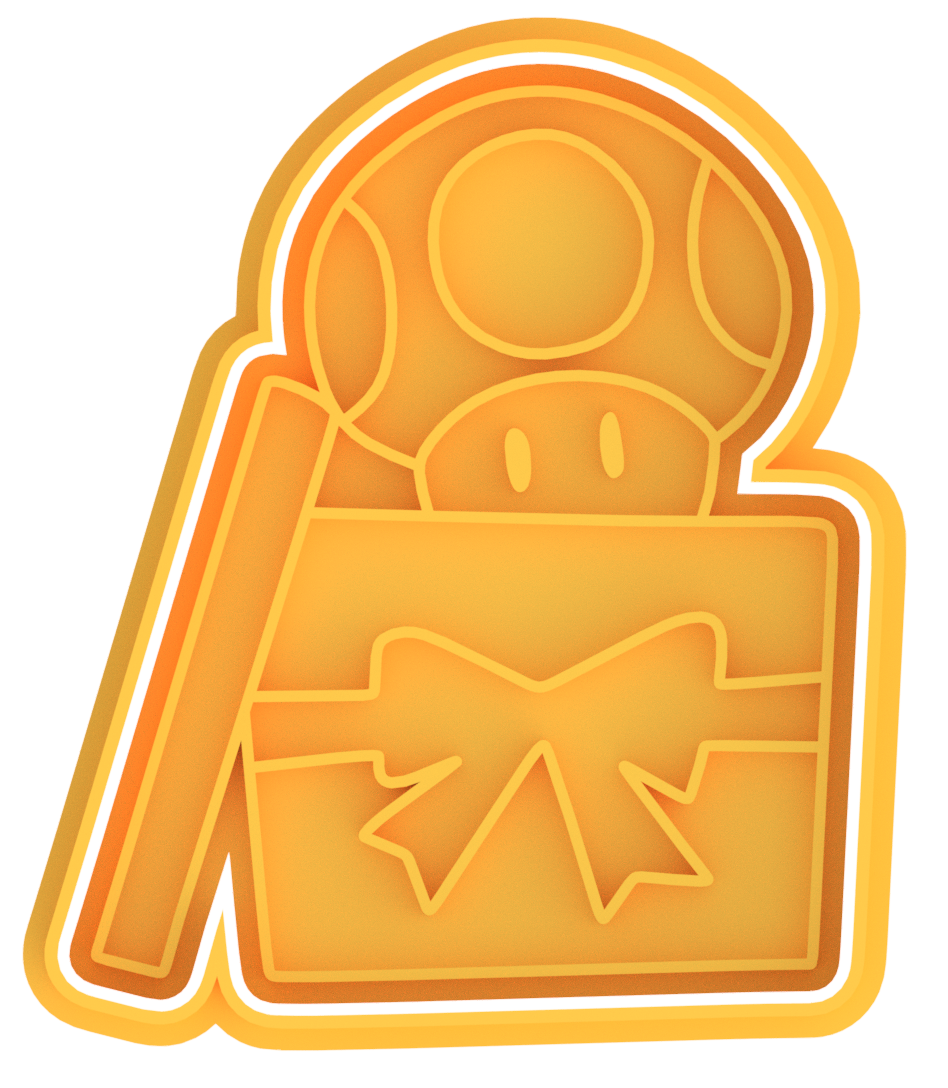 Christmas Mario Cookie Cutter & Stamp