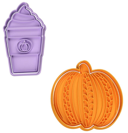 Pumpkin Spice Latte Sweater Pumpkin Cookie Cutter & Stamp