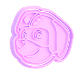 Paw Patrol Heads Cookie Cutter & Stamp