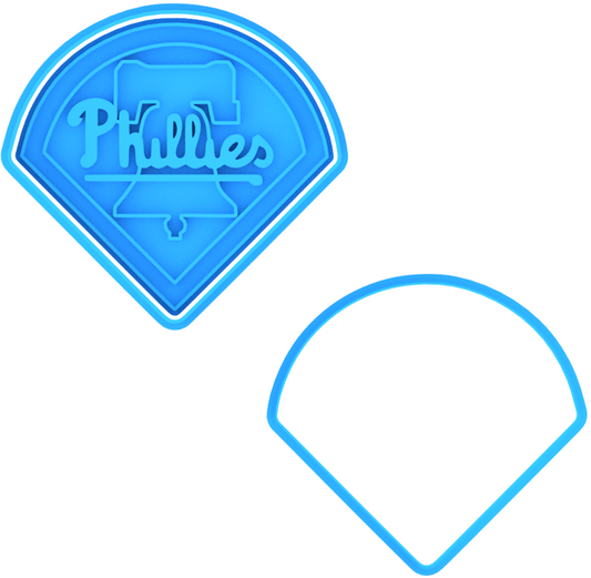 Phillies Diamond Bell Cookie Cutter & Stamp