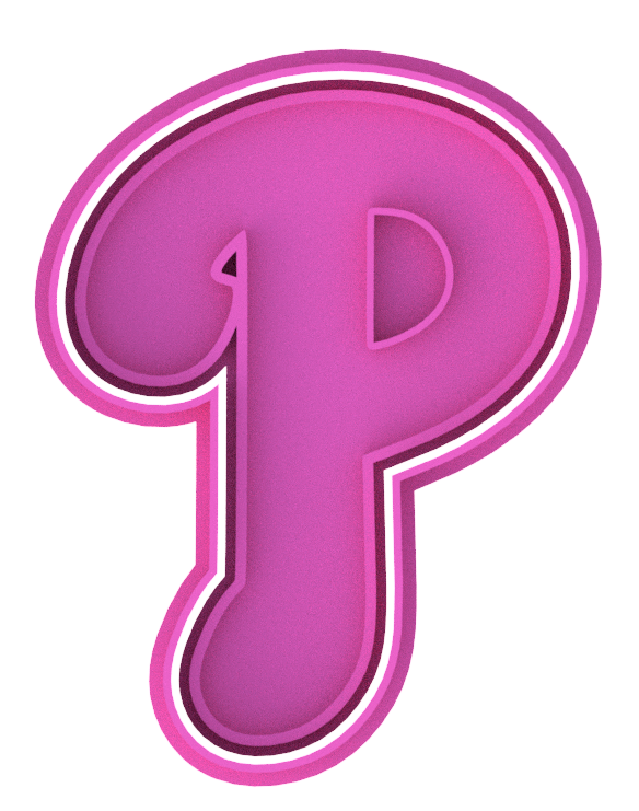 Phillies P Logo Cookie Cutter & Stamp