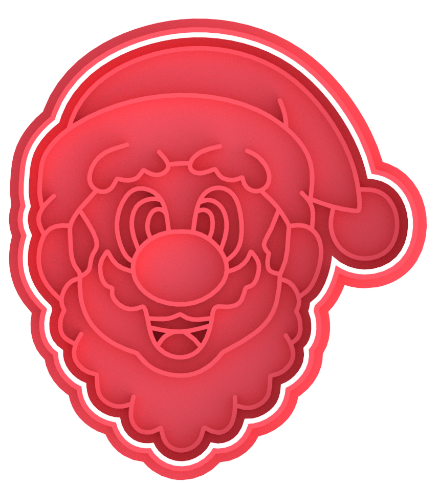 Christmas Mario Cookie Cutter & Stamp