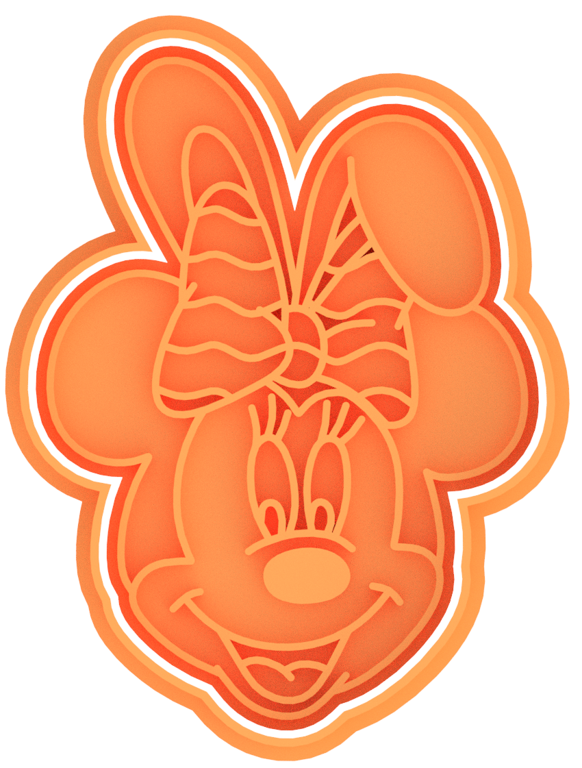 Easter Mickey Minnie Cookie Cutter & Stamp