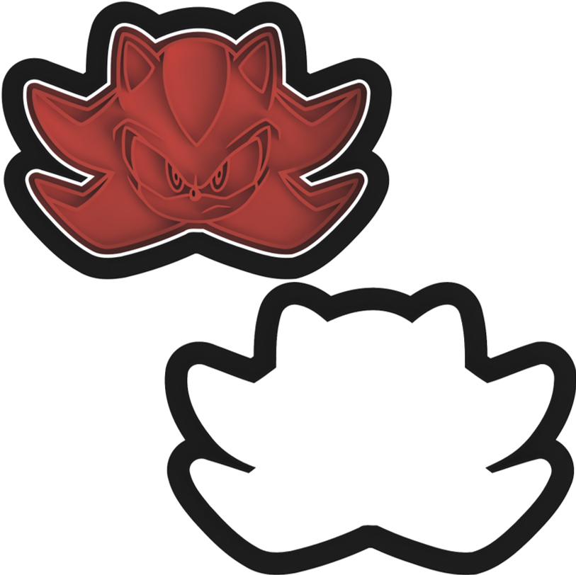 Sonic The Hedgehog Cookie Cutter & Stamp