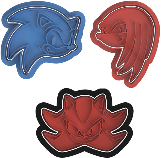 Sonic The Hedgehog Cookie Cutter & Stamp