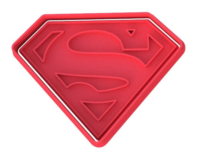 Superman Cookie Cutter & Stamp