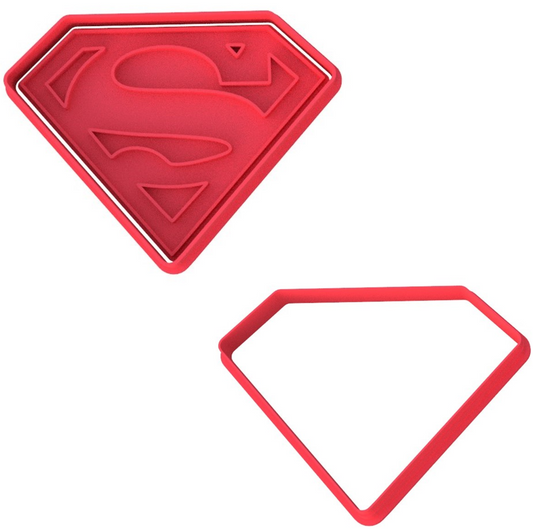 Superman Cookie Cutter & Stamp
