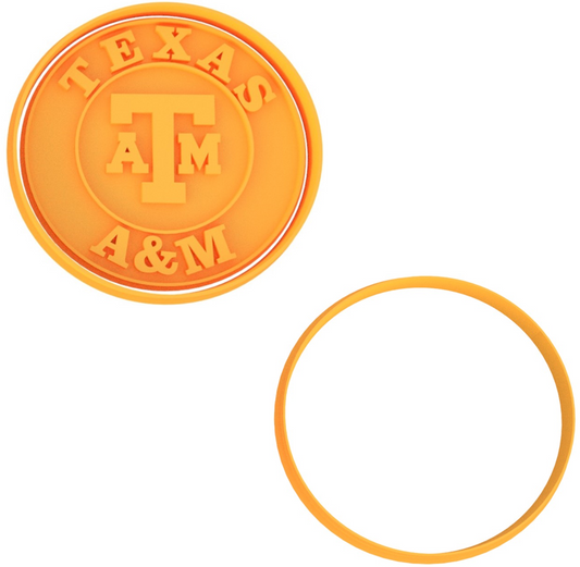 Texas A&M Cutter & Stamp