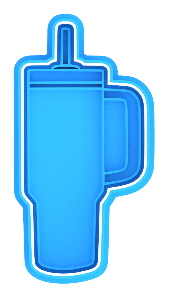 Tumbler Cup Cookie Cutter & Stamp